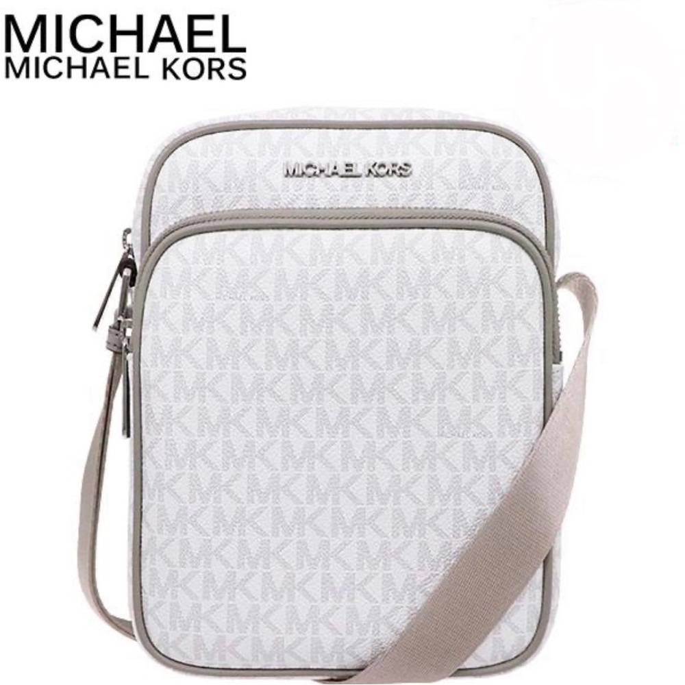 MICHAEL KORS - Jet Set Travel Signature Medium Shoulder Crossbody Bag
